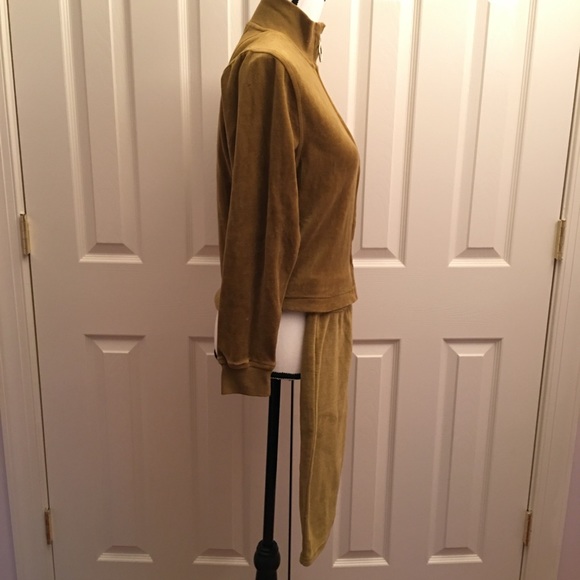 Essence velour velvet leisure suit citrine mustard - Picture 2 of 8